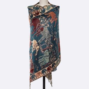 • Elephant Jacquard Scarf •